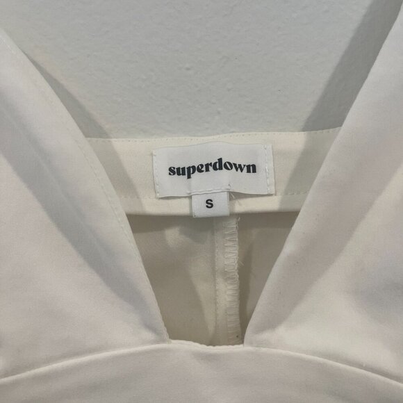 Revolve Superdown Eleanor Mini White Dress Size Small - Picture 3 of 8